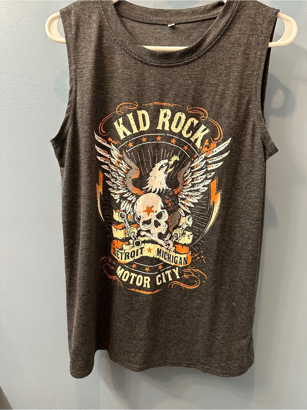 Kid Rock Detroit Michigan Motor City Band tee size Med Graphic Tank Top